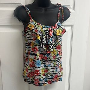 Floral tie Tank top